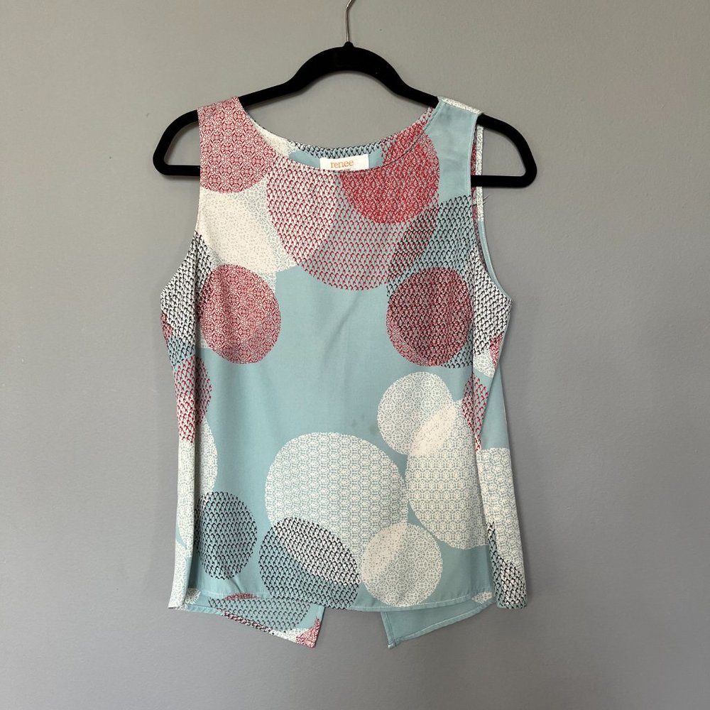 Renee C Lipscott Split Back Blouse